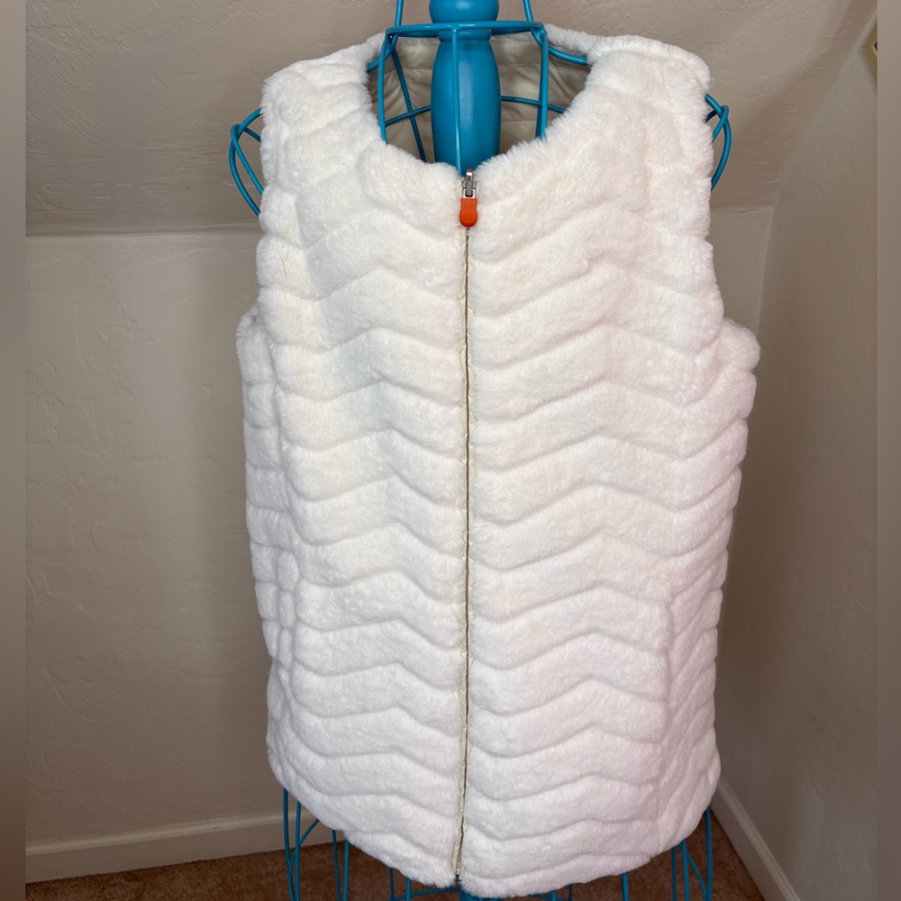 Save The Duck Faux Fur Reversible Plumtech Vest